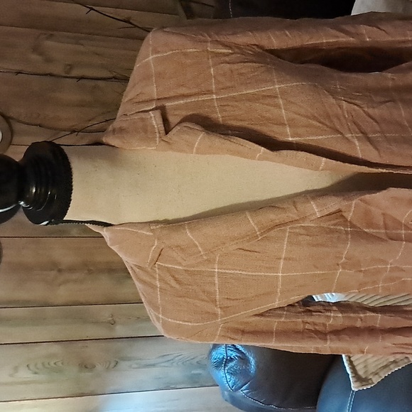 Madewell Pink Breezewoven Larsen Blazer Size XS Linen Casual Preppy Preowned - Picture 3 of 10